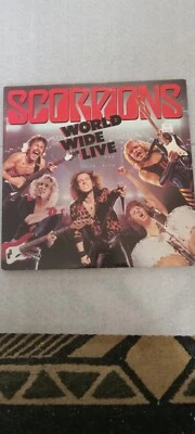 Original '85 SCORPIONS World Wide Live Double Record Album 80s Metal VINTAGE !  - Image 1 of 4