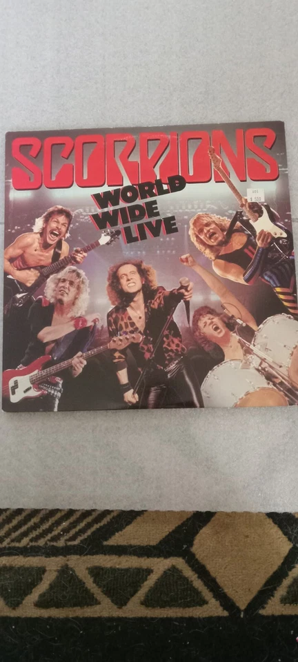 Original '85 SCORPIONS World Wide Live Double Record Album 80s Metal VINTAGE !  Foto 1 de 4