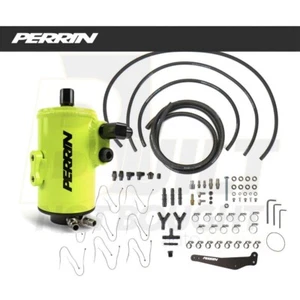 Perrin FA20 NEON YELLOW AIR OIL SEPARATOR fits 2015-2021 Subaru WRX AOS - Foto 1 di 7
