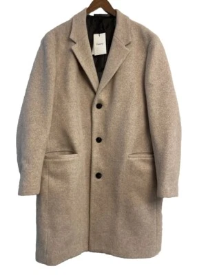 Theory Steinway XXL Buff Felted Wool/ Cashmere Mens Overcoat BNWT MSRP $845 - Image 1 of 4
