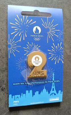 PIN RARO PIN'S... OLÍMPICO OLÍMPICO FRANCIA PARÍS 2024 APERTURA J- 2 AÑOS ~ EE. UU. Foto 1 de 2