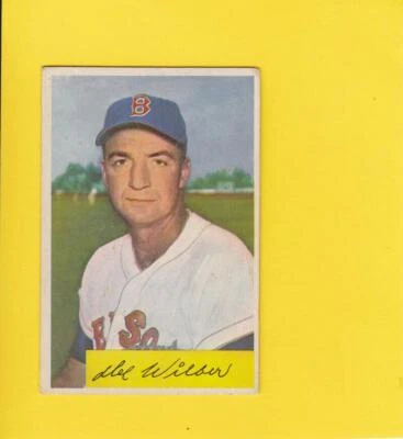 1954 Bowman #178 Del Wilber Boston Red Sox VG+ Very Good Plus Lot # 12193 - Image 1 of 2