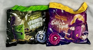 RARO Wendys FROSTY FRIGHTS Franken Frosty CHASE Variante + Hechizo Frío Bruja Púrpura - Imagen 1 de 4