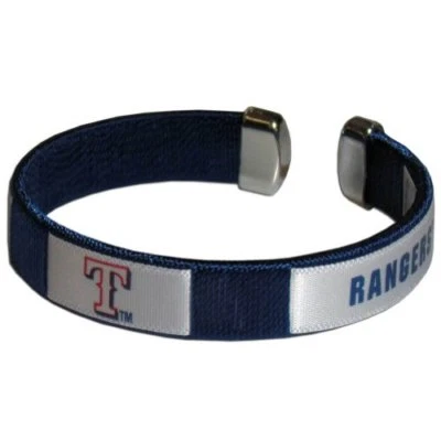 Pulsera banda fanática de los Rangers de Texas joyería de béisbol con licencia MLB Foto 1 de 3