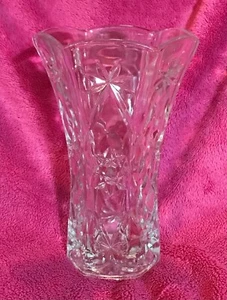Vintage Anchor Hocking Davidstern 10,5" vorgeschnittene EAPG Vase - Bild 1 von 11