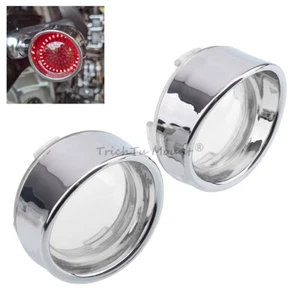 2X Turn Signal Light Bezels Visor Clear Lens Cover For Harley Touring Road Glide - Bild 1 von 17