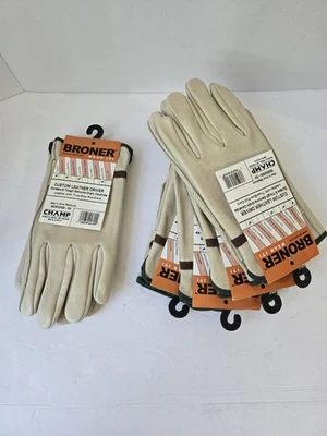 Guantes de conductor de cuero Broner para hombre talla mediana NUEVOS X 5 pares Foto 1 de 3