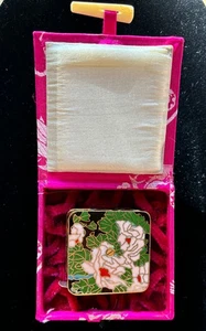 VINTAGE CLOISONNE MINI EINZIEHBARES MASSBAND IN OVP - Bild 1 von 3