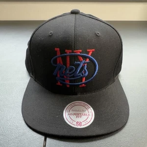Cappello berretto snapback Mitchell & Ness Brooklyn Nets - nero legno duro classico NY Nets - Foto 1 di 10