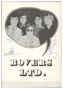 V6964/ The Rovers Ltd. Beat- Popgruppe  Autogramme Autogrammkarte 60/70er - Picture 1 of 2
