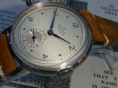 Reloj Smiths raro especificación vintage para hombre hecho en GB años 50 60 impresionante esfera y caja SS - Imagen 1 de 4