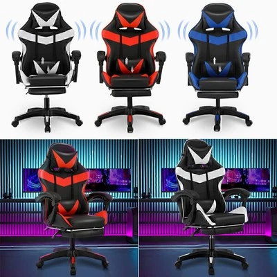 OYAJIA Massage Gaming Stuhl Schreibtischstuhl Drehstuhl Chefsessel Bürostuhl 150KG DE