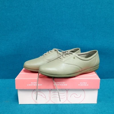 Zapatos con cordones Easy Spirit para mujer talla 9M ESMOTION Oxford cómodos de cuero verde  Foto 1 de 4