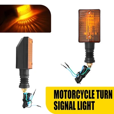 2X Lámpara intermitente ámbar luz de señal trasera giratoria para motocicleta Yamaha XT250 1984 Foto 1 de 4