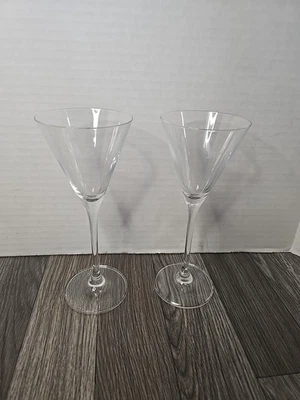 Juego de 2 vasos de martini de vodka de ganso gris con logotipo grabado y redacción en base 7,5 pulgadas Foto 1 de 4