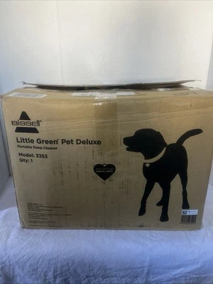 Bissell Little Green Pet Deluxe Portable Carpet Cleaner Model 3353 New - Image 1 of 2