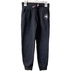 Girl’s Jumping Beans Unicorn Graphic Grey Fleece Jogger Sweat Pants - Size 7 - Picture 1 of 2