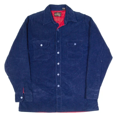 Vintage SEARS SPORTSWEAR Shacket Mens Lumberjack Jacket Blue 90s M - Image 1 of 4