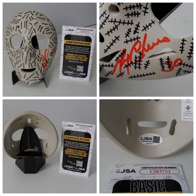 Gerry Cheevers Signed 2002-2003 UPPER DECK Mini Mask Collection JSA COA CI83751 - Image 1 of 4