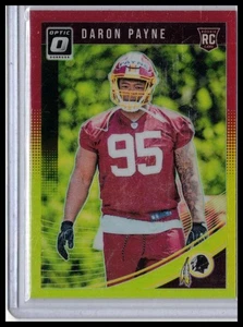 Donruss Optic #105 2018 Daron Payne rojo y amarillo - Imagen 1 de 2