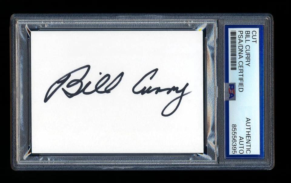 BILL CURRY SIGNED MINT CUT PSA/DNA AUTOGRAPH BALTIMORE PACKERS COLTS SUPERBOWL V - Image 1 of 1