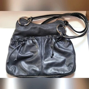 Vintage Handtasche Plinio Visona Italienisch Leder - Bild 1 von 7
