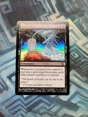 MTG Foil Grave Pact EX/LP+ 8th Edition - Image 1 of 4