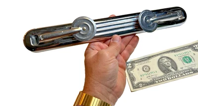 Toallero de papel cromado y madera vintage de mediados de siglo barra cocina atómica Foto 1 de 4