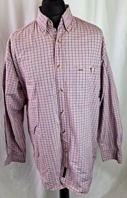 Vintage Timberland Weathergear Checked Shirt Smart Casual Red Blue Large A3144 - Image 1 of 4