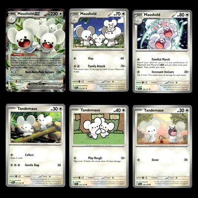 Maushold ex Pokemon Cards 155 Scarlet Violet Series Paradox Rift Set TCG - Image 1 of 2