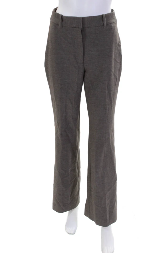 Wilfred Womens Flared Bottom Zipped Double Hook and Eye Pants Brown Size 4 - Image 1 of 4