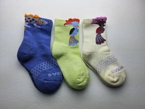 Bombas Juniors Rainforest Friends Lot Of 3 Pairs Socks Size J (8T-11T) - Picture 1 of 5