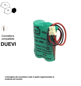 BATTERIA 2ER14505 7,2V  2,6Ah X SENSORE TASTIERA RADIO ALLARME DUEVI  BAT7V2SENS - Foto 1 di 1