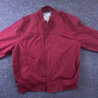 Chaqueta ligera Munsingwear para hombre XXL roja cortavientos cremallera completa bolsillos con botones Foto 1 de 4