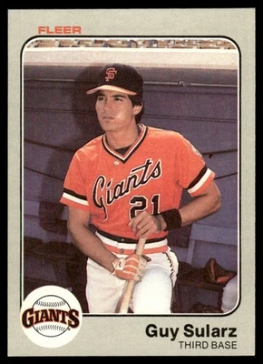 1983 Fleer Guy Sularz Rookie San Francisco Giants #273 - Image 1 of 2