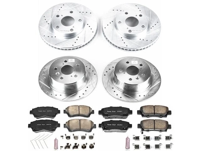 Kit de pastillas de freno y rotor delanteras y traseras 46JKGT25 para Toyota Avalon 1996 1995 1997 Foto 1 de 1