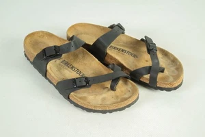 Birkenstock Mayari sandali neri scarpe da donna taglia 39 250 US 8 - Foto 1 di 7