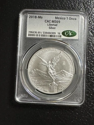 2018 Silver Libertad, 1oz Silver, Graded By NGC MS69 Low Population! 🇲🇽 🇲🇽 - Image 1 of 2