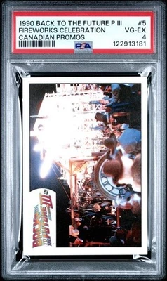 1990 Canadian Promos Back to the Future III #5 Fireworks Celebration PSA 4 VG-EX - Image 1 of 2