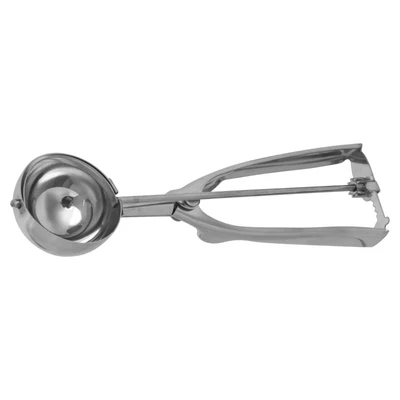 Cuentagotas de cocina de acero inoxidable y cuchara de helado de acero Foto 1 de 3