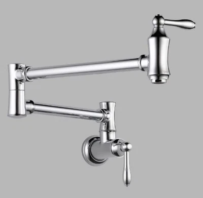 Delta 1177LF Traditional Wall Mounted Pot Filler - Chrome New - Image 1 of 4