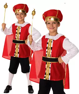 Disfraz de Rey Medieval Tudor Semana del Libro Niños Niño Vestido Elegante Conjunto - Imagen 1 de 5