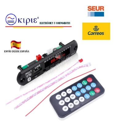 REPRODUCTOR DE MP3, 5VCC/ 12VCC / RADIO/ BLUETHOOTH/USB /TF + CONTROL REMOTO - Imagen 1 de 4