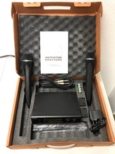 Langpu Dual Channel Wireless Microphone System with 2pcs Microphone Karaoke