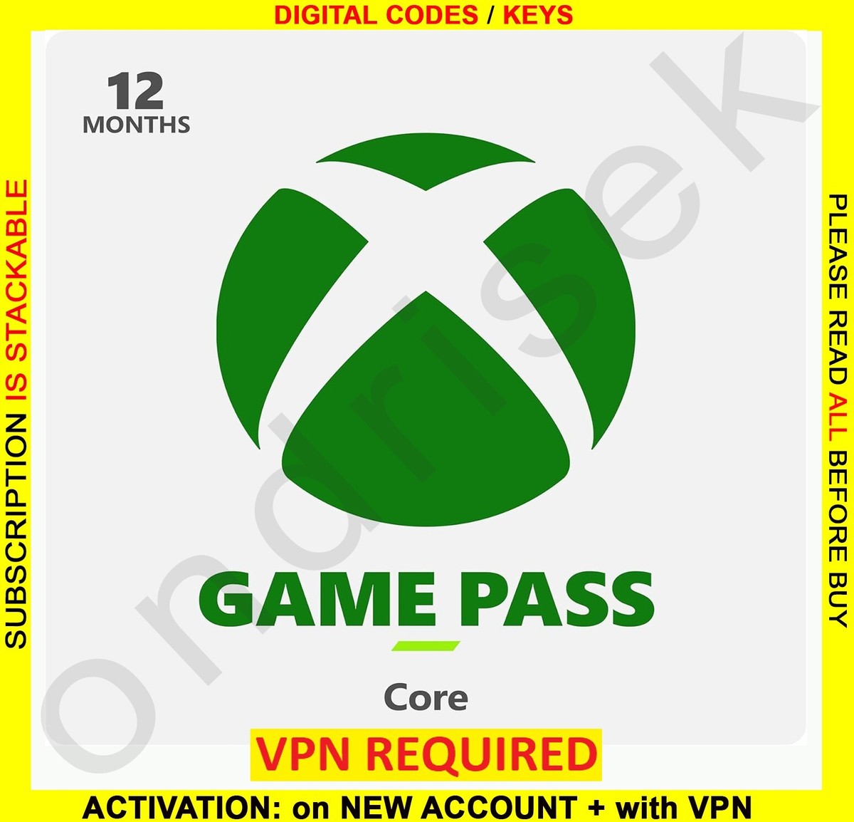 Xbox Game Pass Essential 12 Months Game Pass with VPN | eBay