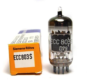 Siemens ECC803S Premium ECC83 / 12AX7 Audio Tube, E83CC, MIL NOS z 1979 roku - Zdjęcie 1 z 5