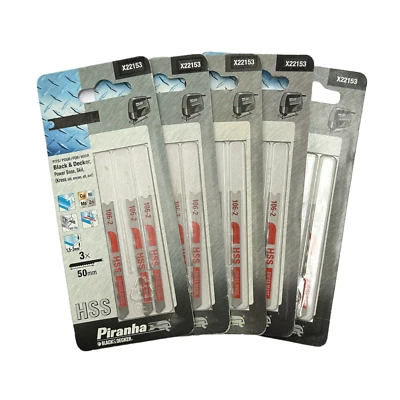 15 Piranha X22153 HSS 'U' Shank Jigsaw Blades for Sheet Metal 1.5mm - 3mm - Image 1 of 3