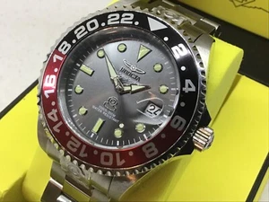 Invicta 47mm Grand Diver Black Dial Stainless Steel Bracelet 21867 - NO RESERVE! - Picture 1 of 9