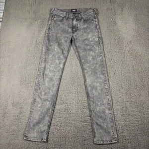 Pantalones de mezclilla Paige para hombre 28x32 rectos Lennox gris lavado ácido elásticos DEFECTOS - Imagen 1 de 11