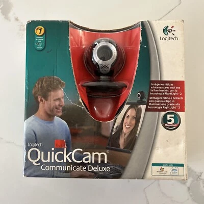 Logitech QuickCam Communicate Deluxe 1.3 MP Webcam OPEN BOX BRAND NEW!!! - Image 1 of 2